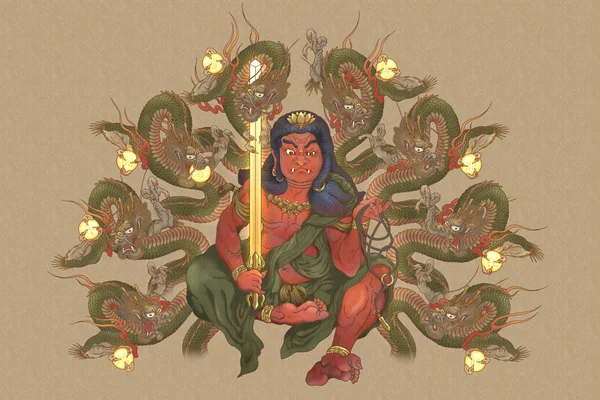 不動明王八大竜王図